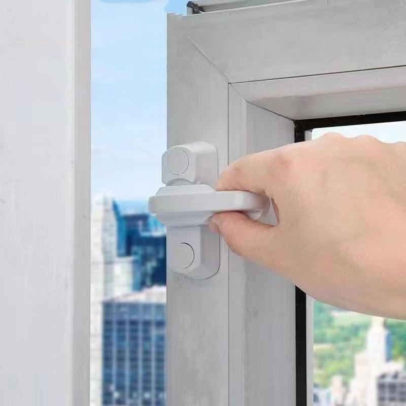 T-Type Window Lock Security Anti Theft Child Safety Restror for Doors & Windows