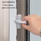 T-Type Window Lock Security Anti Theft Child Safety Restror for Doors & Windows