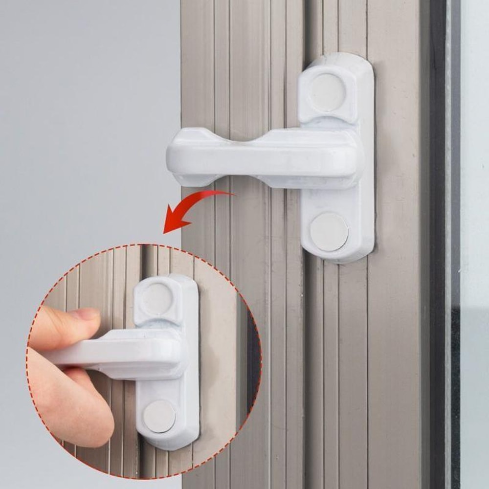 T-Type Window Lock Security Anti Theft Child Safety Restror for Doors & Windows