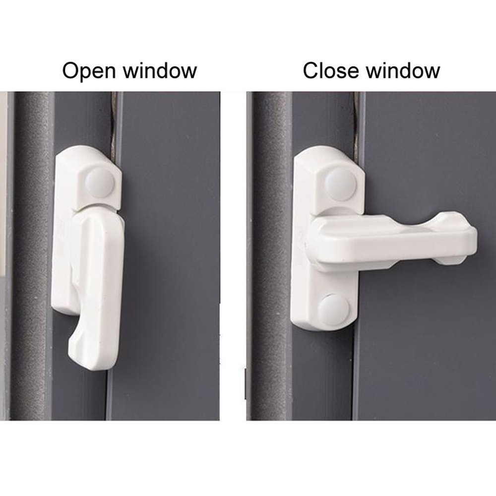 T-Type Window Lock Security Anti Theft Child Safety Restror for Doors & Windows