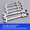 Dual Drive Ratchet Wrench Set 8-19mm Quick Release Non Slip Socket Spanner