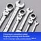 Dual Drive Ratchet Wrench Set 8-19mm Quick Release Non Slip Socket Spanner