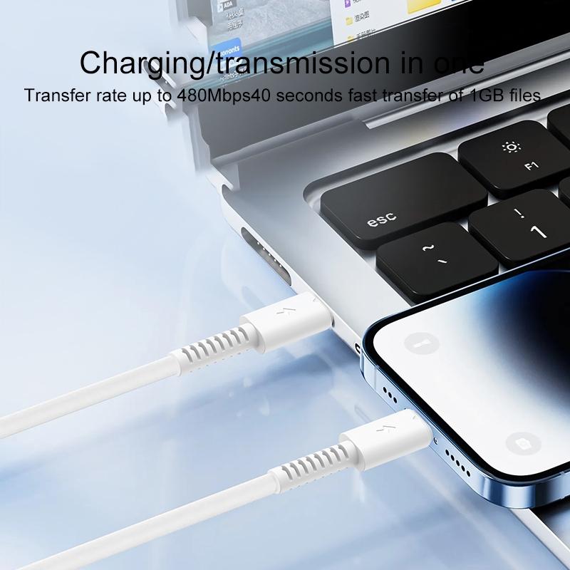 20W Fast Charging USB C to Lightning Cable Durable Data Sync Cord