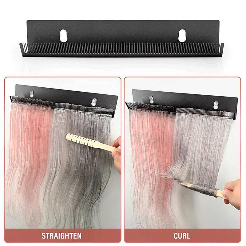 Metal Wall Mounted Wig Display Stand & Hair Extension Holder, Wig Storage Rack for Styling & Organization