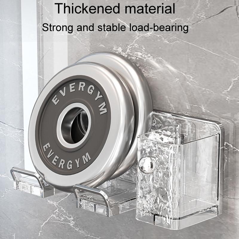 Wall Mounted Hair Dryer Holder No Drill Bathroom Organizer Rack 6