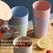 Eco Wheat Straw Travel Toothbrush Cup Set Unbreakable Portable Bathroom Cups 3