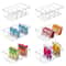Four-Compartment Clear Storage Box Desktop Organizer with Removable Dividers