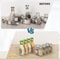 Four-Compartment Clear Storage Box Desktop Organizer with Removable Dividers
