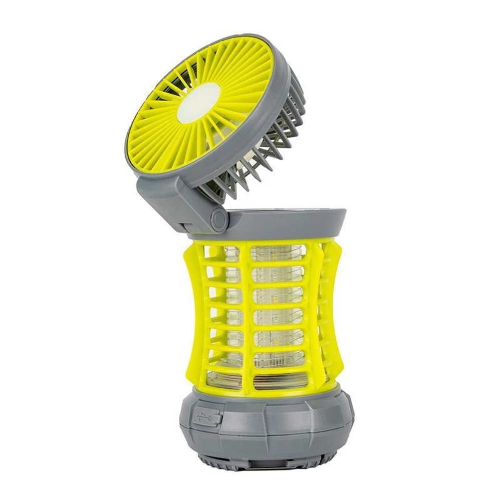 Portable Mosquito Killer Lamp Waterproof Camping Lantern Fan Electric Zapper & Cooling Fan