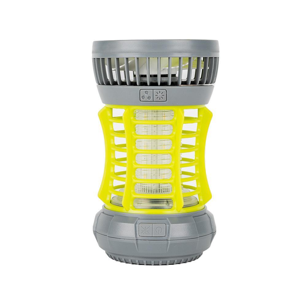 Portable Mosquito Killer Lamp Waterproof Camping Lantern Fan Electric Zapper & Cooling Fan