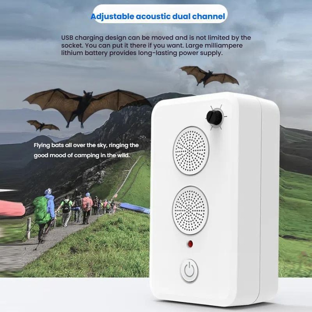Rechargeable Ultrasonic Mouse Bat Repellent Pest Control Device 3