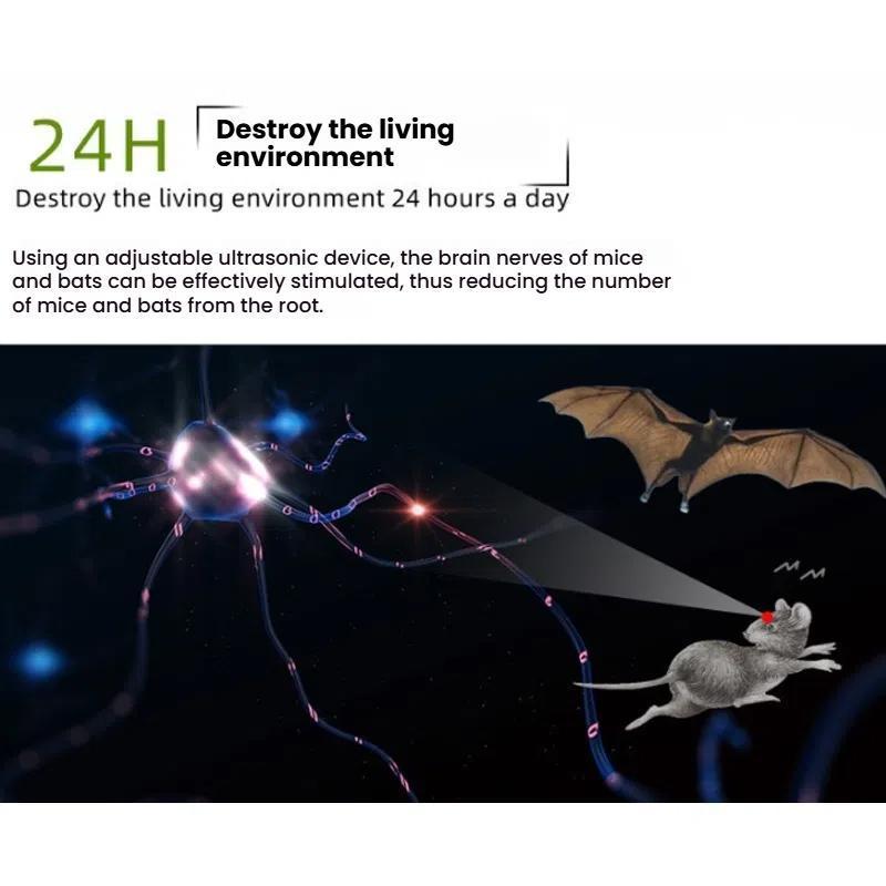 Rechargeable Ultrasonic Mouse Bat Repellent Pest Control Device 8