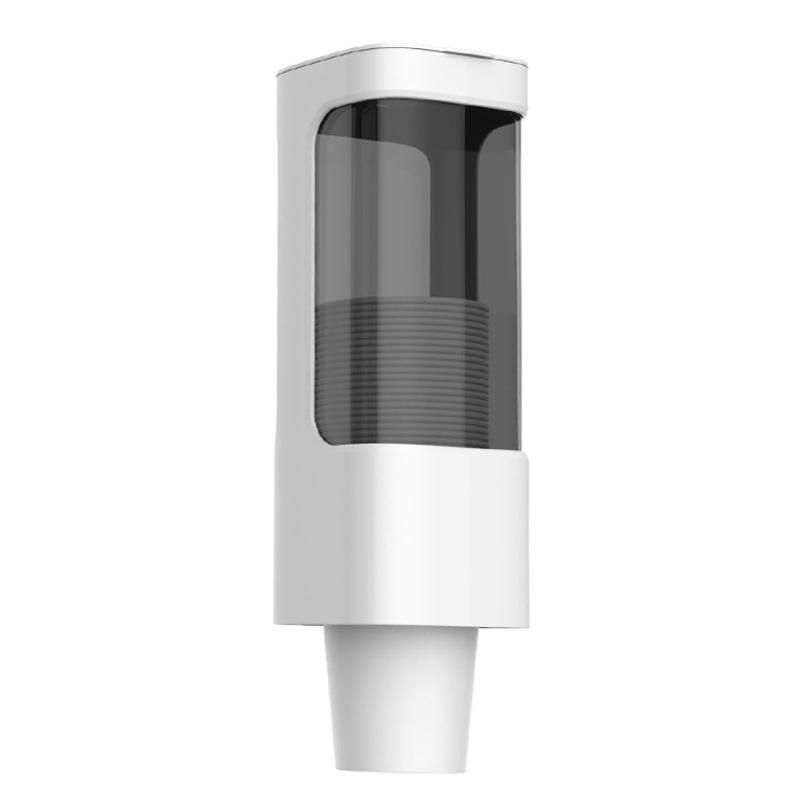 Wall Mounted Disposable Cup Holder With Dustproof Cover And No Drill Installation 0
