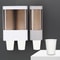 Wall Mounted Disposable Cup Holder With Dustproof Cover And No Drill Installation 1