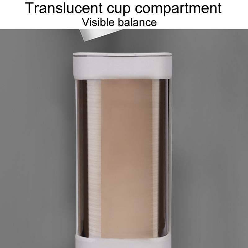 Wall Mounted Disposable Cup Holder With Dustproof Cover And No Drill Installation 3