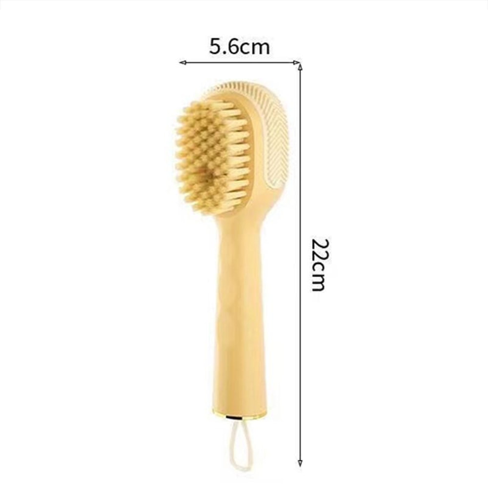 Liquid Shoe Brush With Soap Dispenser Soft Bristle Laundry Cleaning Brush 1