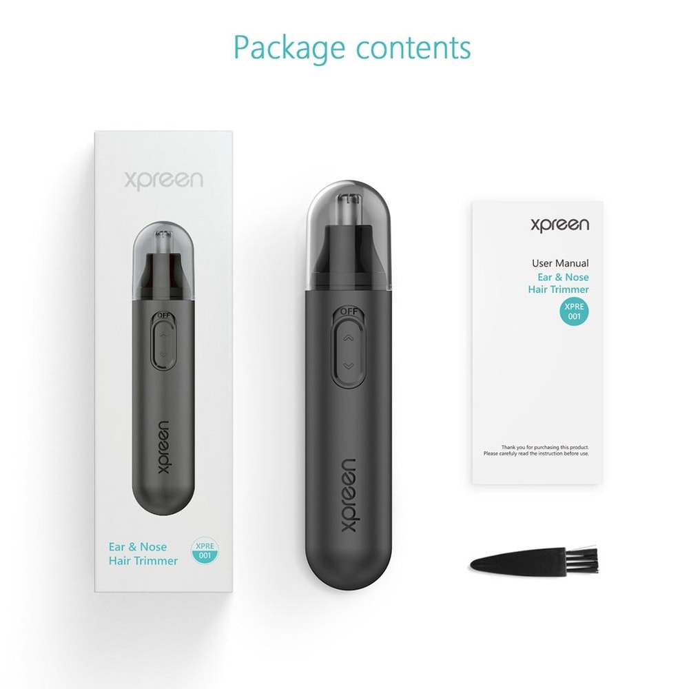 High Speed Electric Nose Hair Trimmer Ear Groomer Portable Painless Trimmer 6