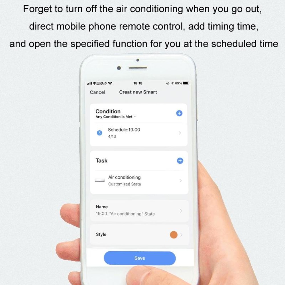 WiFi Universal Smart IR Remote Control With Voice Assistant For TV AC Set Top Box 4