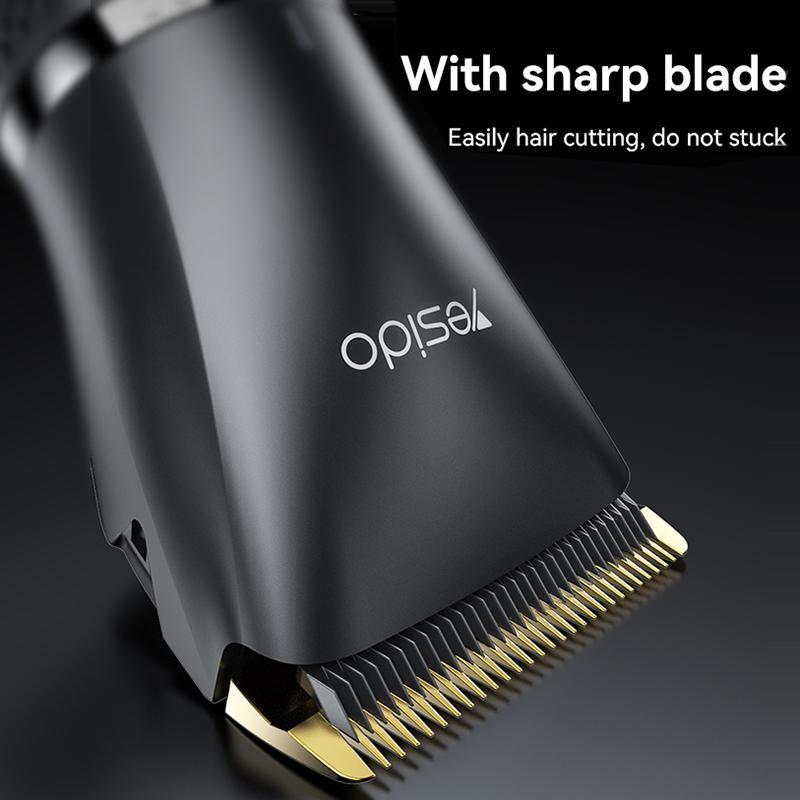 Cordless Hair Clipper Professional Waterproof Beard Hair Trimmer With Adjustable Length 5