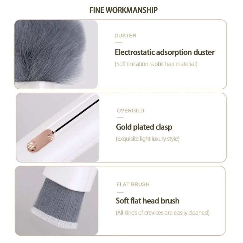 Car Air Vent Cleaner Microfiber Dust Brush for Car AC Outlet Gap Cleaning Tool