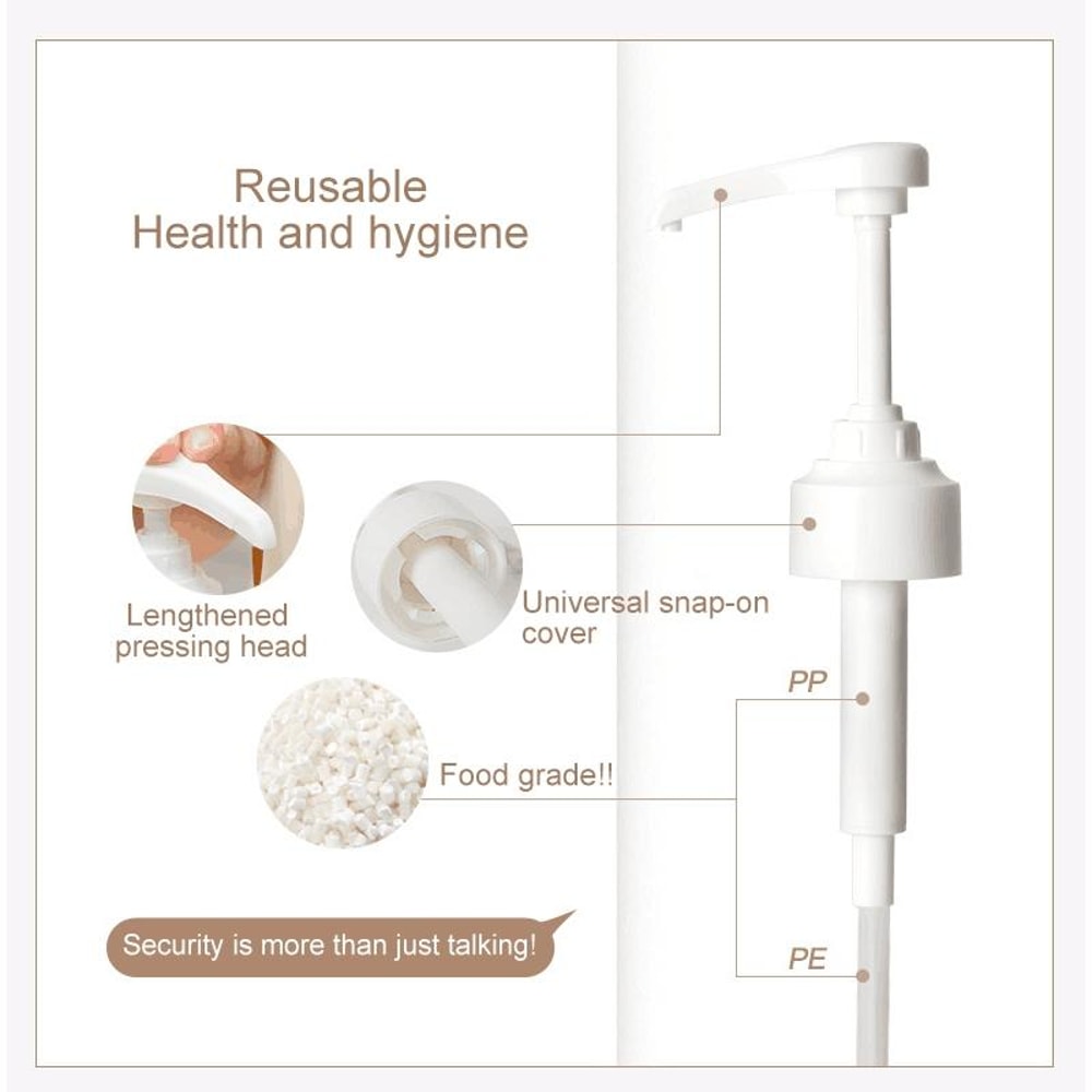 Precision 8ml Condiment Dispenser Pump Nozzle Set For Bottles Reusable Sauce Pump Head 3