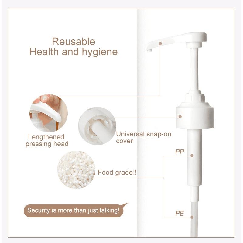 Precision 8ml Condiment Dispenser Pump Nozzle Set For Bottles Reusable Sauce Pump Head 3