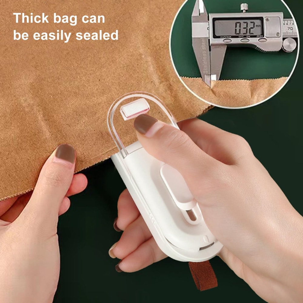 Magnetic Mini Handheld Vacuum Sealer with Cutter Portable Food Storage Sealer