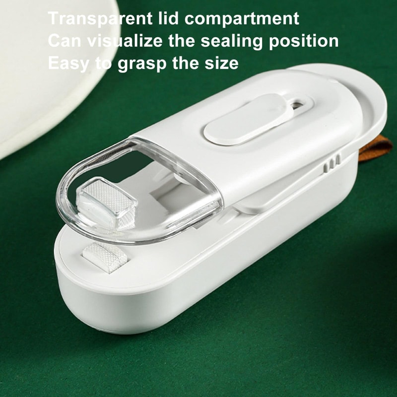Magnetic Mini Handheld Vacuum Sealer with Cutter Portable Food Storage Sealer