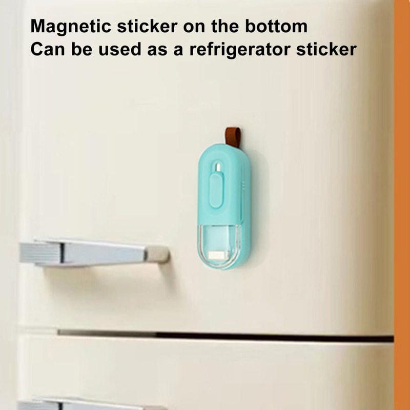 Magnetic Mini Handheld Vacuum Sealer with Cutter Portable Food Storage Sealer