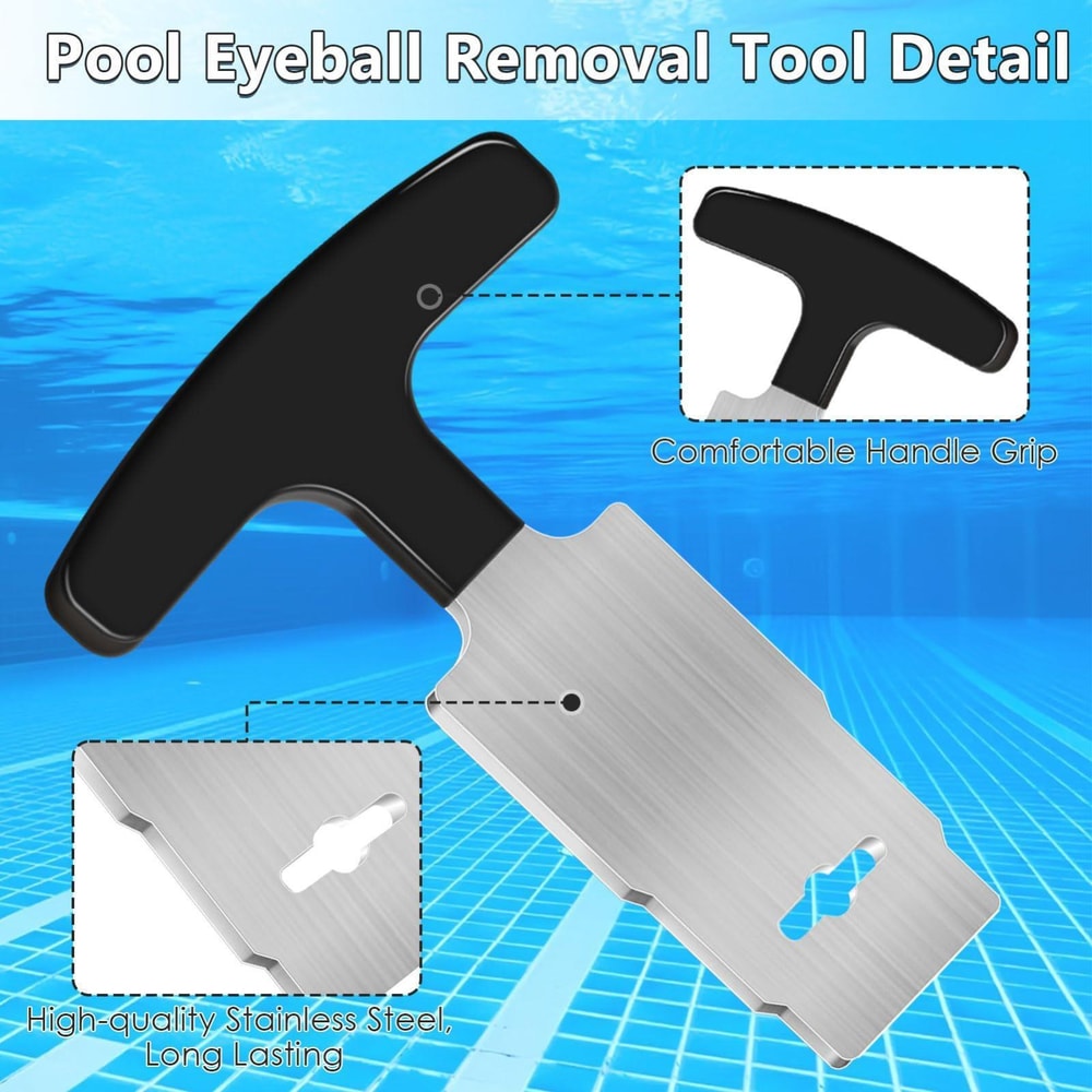 Heavy Duty Pool Plug Removal Tool For Hayward Jets Stainless Steel Pool Jet Removal Tool 2