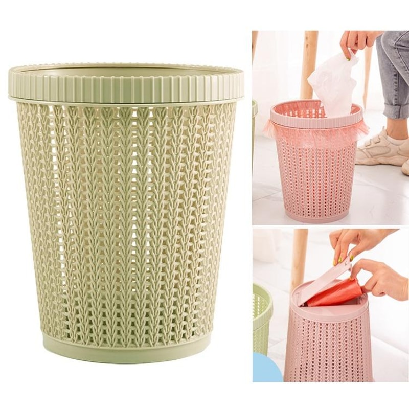 Removable Trash Bin With BuiltIn Bag Holder Compact Kitchen Waste Bin 8
