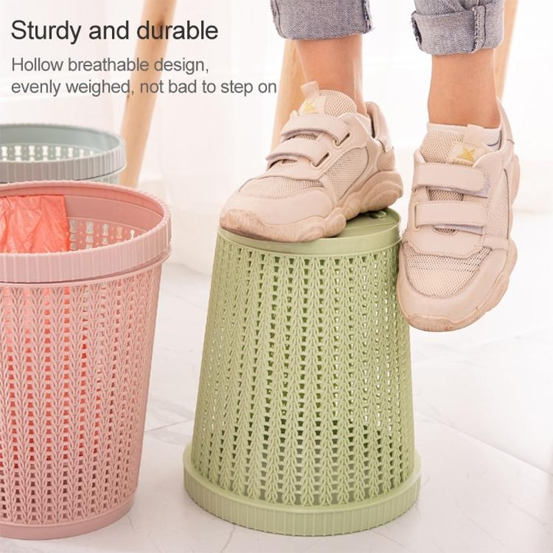 Removable Trash Bin With BuiltIn Bag Holder Compact Kitchen Waste Bin 6