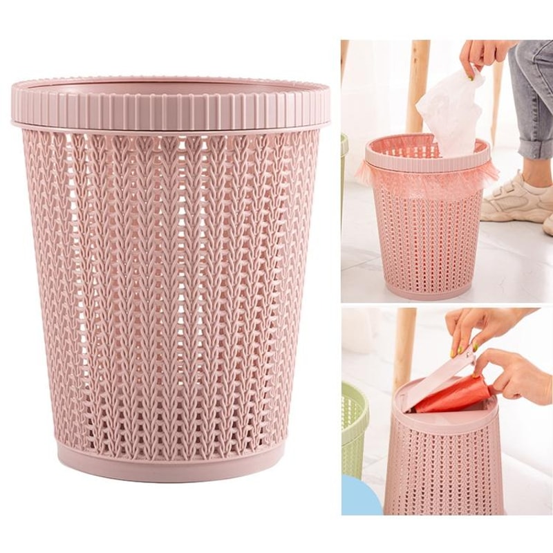 Removable Trash Bin With BuiltIn Bag Holder Compact Kitchen Waste Bin 9