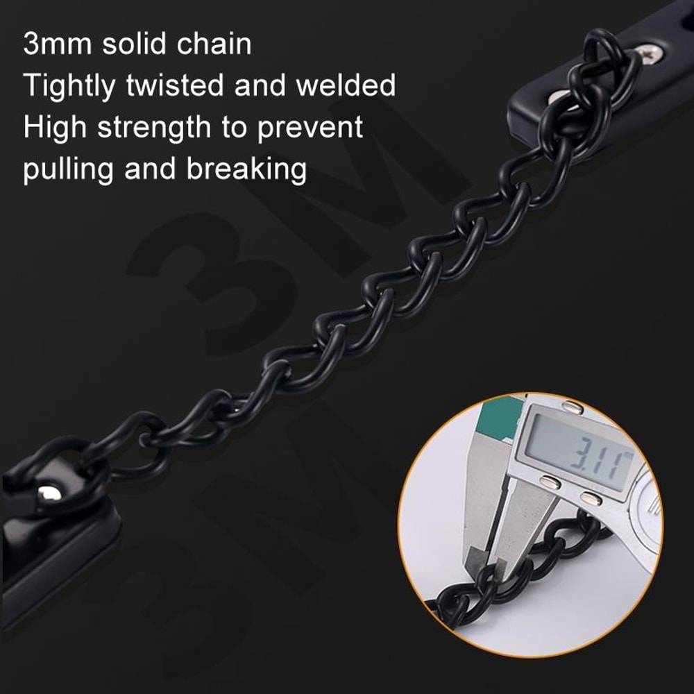 Heavy Duty Door Security Chain Lock Anti Burglary Door Latch For Home Safety 4