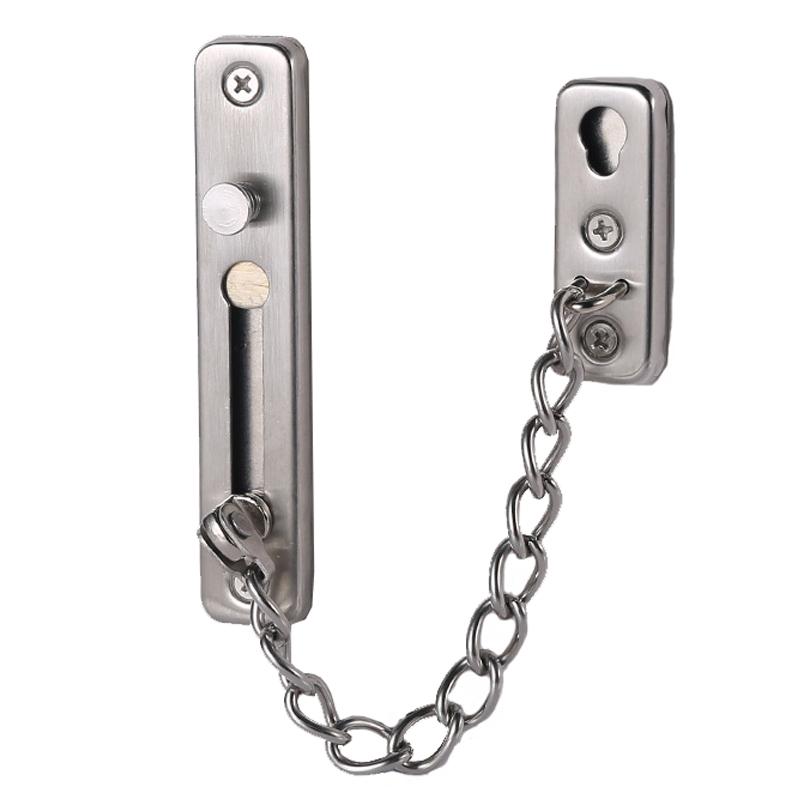 Heavy Duty Door Security Chain Lock Anti Burglary Door Latch For Home Safety 10