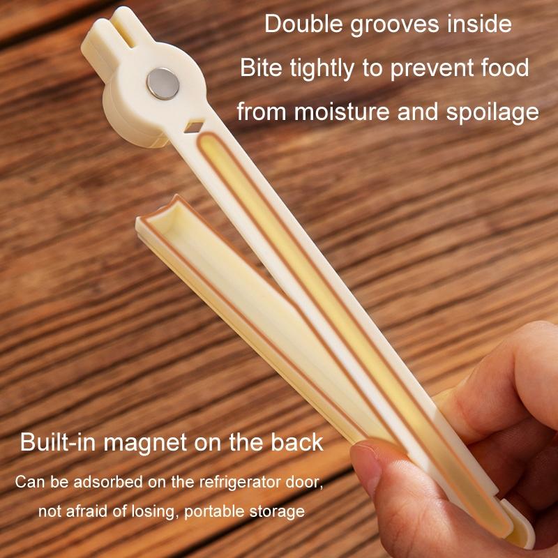 Magnetic Bag Sealing Clips For Food Storage Freshness Kitchen Snack Organizer 8