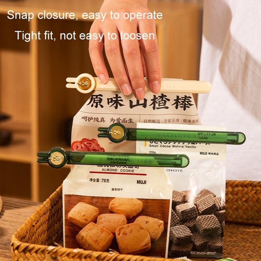 Magnetic Bag Sealing Clips For Food Storage Freshness Kitchen Snack Organizer 11