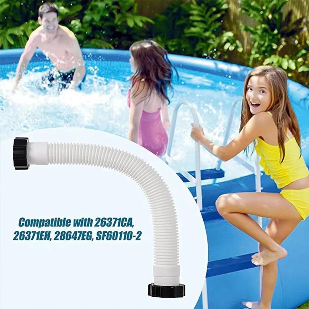 Heavy Duty Pool Hose Replacement 42mm For Intex Filter Pump Durable Flexible Above Ground Pool Hose 1