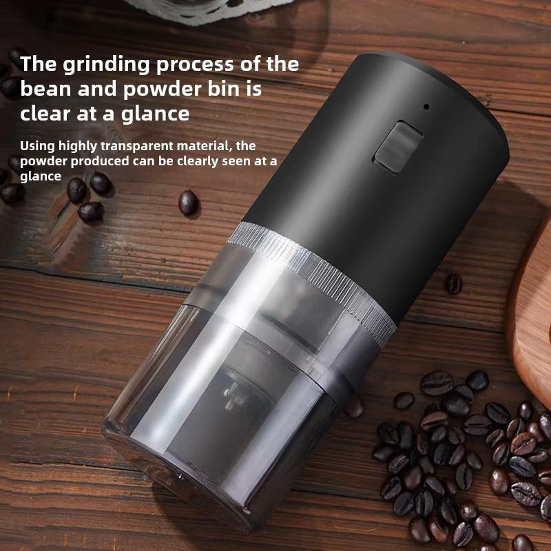 USB Rechargeable Electric Coffee Grinder Adjustable Burr Portable Coffee Bean Grinder 8