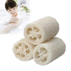 natural loofah body scrubber exfoliating bath sponge for shower & skin care