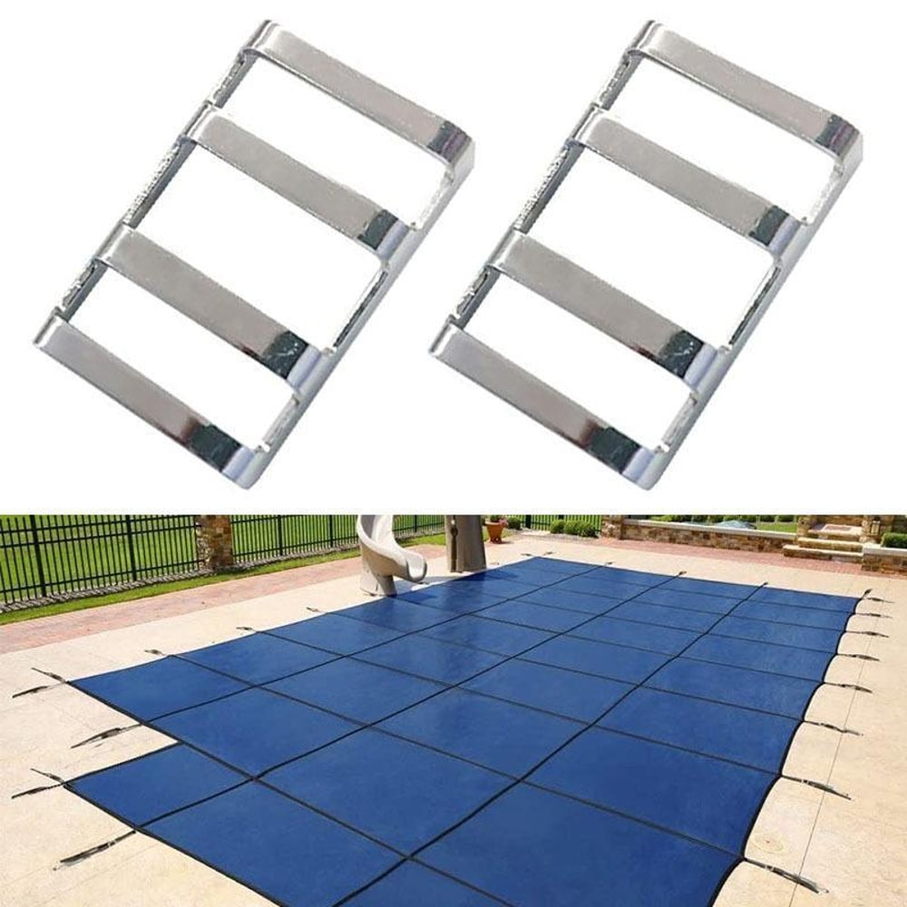 3Pack Stainless Steel Pool Cover Buckle Set For Secure Safety Cover Anchoring 1