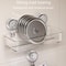 No Drill Wall Mounted Tissue Holder With Suction Cup Bathroom Organizer Box 5