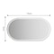 Sun Visor HD Makeup Mirror Stainless Steel Oval Car Vanity Mirror Large