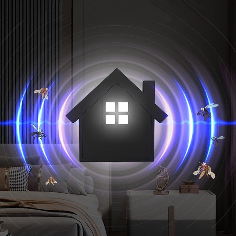 Ultrasonic Mosquito Repellent Night Light USB Plug Indoor Pest Control 9
