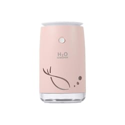 fish pattern portable usb cool mist mini humidifier for bedroom, office silent desk air moisture device