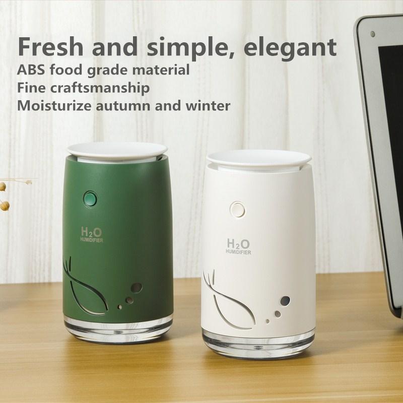 Fish Pattern Portable USB Cool Mist Mini Humidifier For Bedroom Office Silent Desk Air Moisture Dev 12