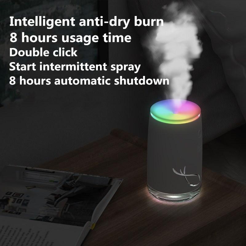 Fish Pattern Portable USB Cool Mist Mini Humidifier For Bedroom Office Silent Desk Air Moisture Dev 8