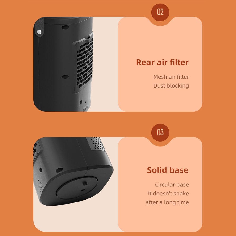 Portable PTC Heater With Remote Control Touch Screen Desktop Space Heater 1