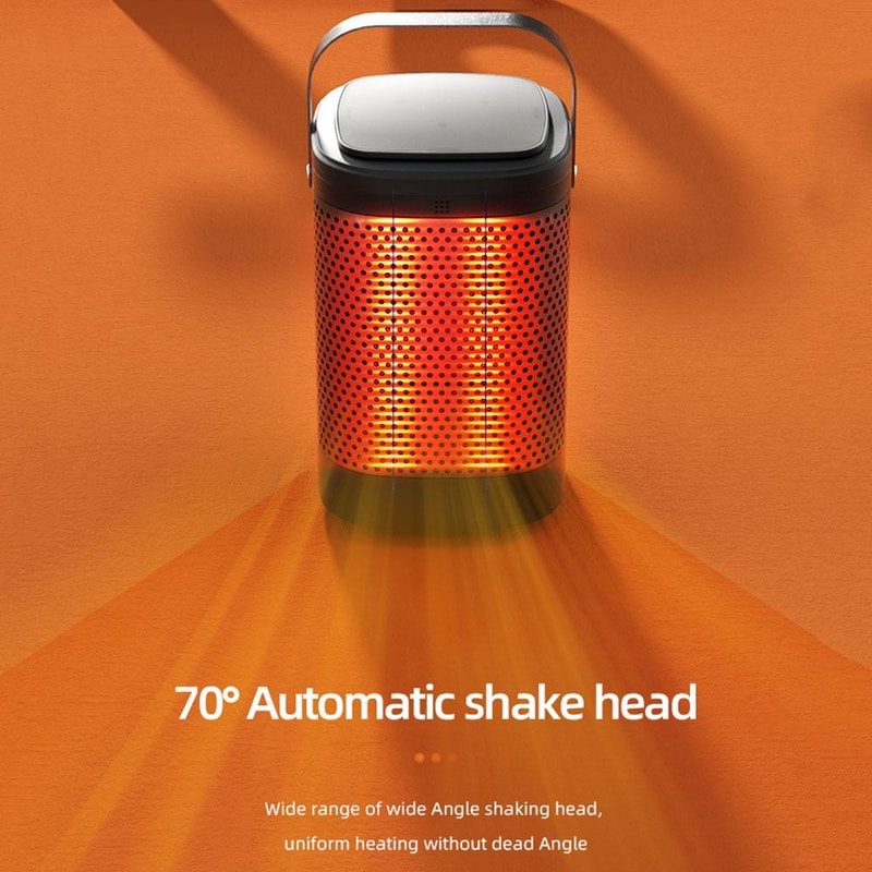 Portable PTC Heater With Remote Control Touch Screen Desktop Space Heater 5