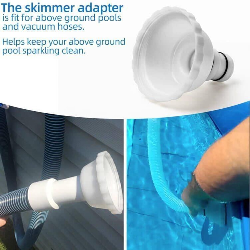 RP RX Pool Vacuum Adapter For Floating Skimmers With 90 Elbow Leak Proof Seal 3